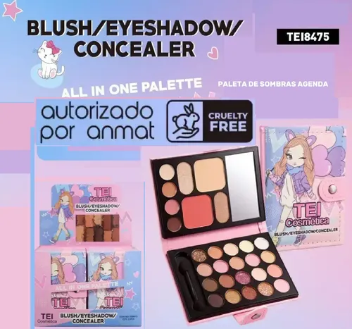 Paleta De Sombras Para Ojos Corrector Rubor Jaez Regalos