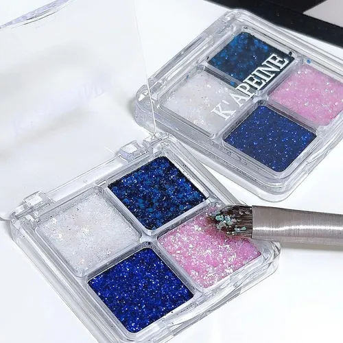 Paleta De Sombras Glitter Shine K’apeine 4 Colores