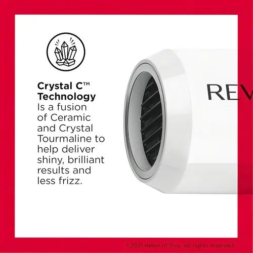 Revlon 1875w Tecnología Crystal C,secador De Pelo Compacta