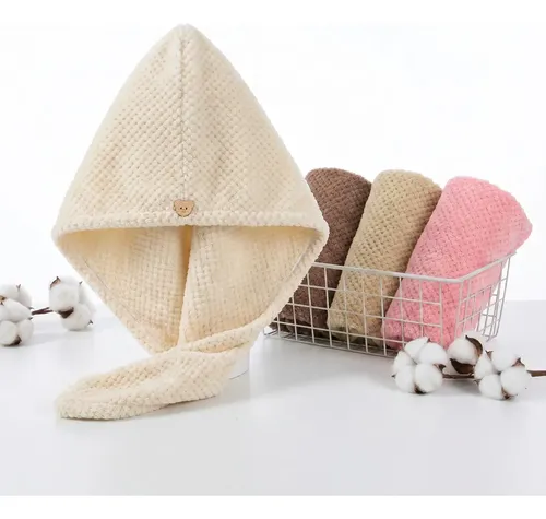 4 Gorros Microfibra Secado Rápido T