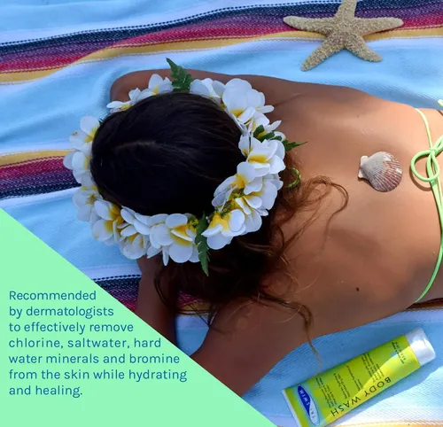 Gel De Baño Triswim Que Elimina El Cloro Y Humecta Para Nada