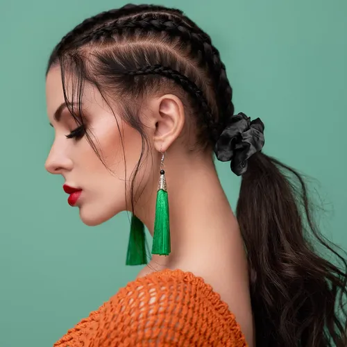 Cintas De Satén De Seda Scrunchies Giegxin, 80 Piezas, Para