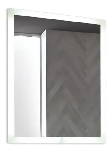 Espejo Rectangular Con Led Moderno Tactil Baño Pared N6