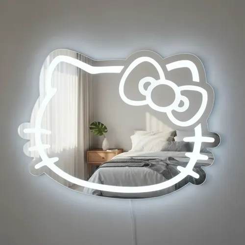 Espejo Dazz Deco Kitty 80x60cm Led Frío Touch