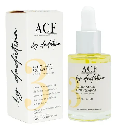 Aceite Acf By Dadatina Vol 3: Renovación Día/noche Para Todo Tipo De Piel De 30ml