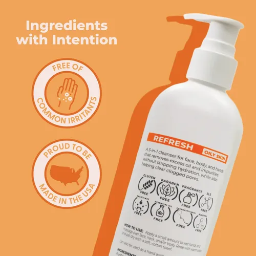 Gel De Baño Cleure Limpiador Facial Y Corporal 355ml Sin Fra