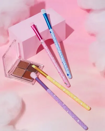Set 4 Pinceles Maquillaje Ositos Cariñositos
