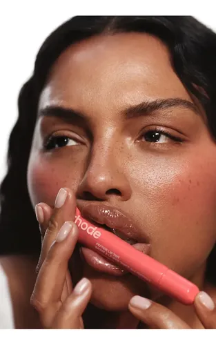 Labial Liquido Rhode Lip Tint Acabado Brillante Summer Importado Peach Pit