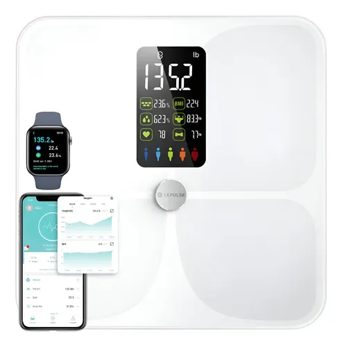 F Báscula De Peso Corporal Y Grasa Lepulse Lescale Con F