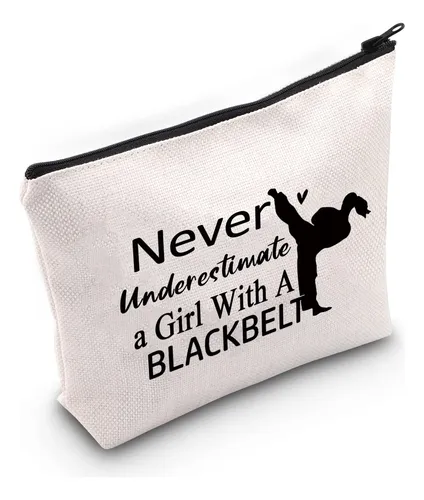Bolso De Maquillaje Zjxhpo Amante Del Karate Nunca Subestime