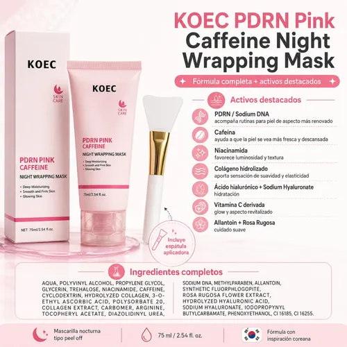 Mascarilla Pdrn Cafeína Colágeno Peel Off 75ml
