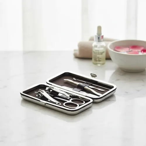 Set Manicura Pedicura Uñas 7 Piezas Con Estuche
