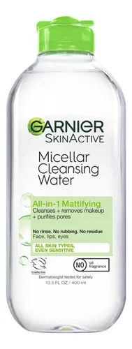 Agua Micelar Para Piel Grasa Garnier, Desmaquillante, 400 Ml