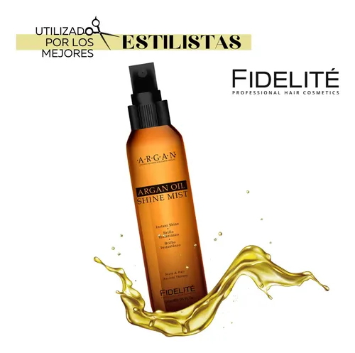 Combo Kit Mythical Argan Shampoo + Acondicionador + Brillo Oil Shine + Protector Termico + Crema de peinar + Mascara Capilar Argan 1000gr Fidelite – Anti Frizz Nutricion Intensa