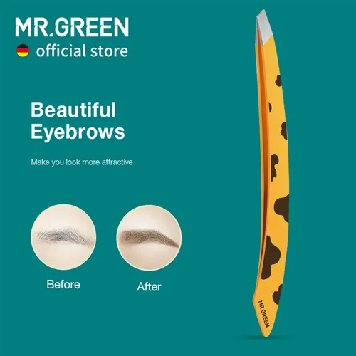 Pinzas Mr.green Curve Handle De Acero Inoxidable Amarillo