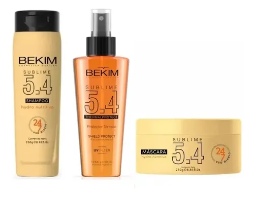 Shampoo Y Mascara De 250ml + Protector Termico Sublime Bekim