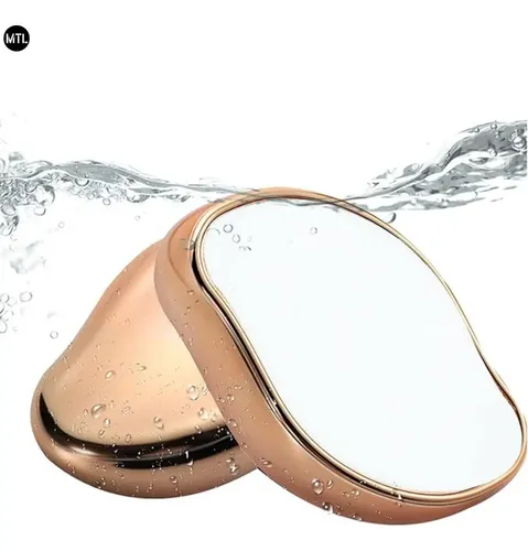 Depiladora Cristal Mtl Exfoliante Suave Sin Dolor Uso Seco Lavable Portatil Sensacion Placentera Piel Lisa Cuerpo Completo Rutina Belleza Comodidad Movimiento Libre Resultados Visibles