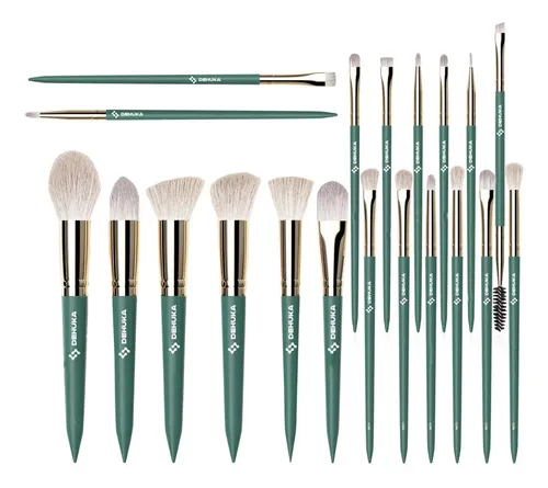 Set 20 Brochas Maquillaje Artístico Sintéticas Rostro Dehuka