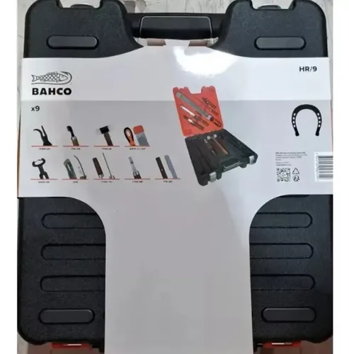 Kit Herrador Bahco Escofina Tenaza Gubia Desvasadora Maletin Color Naranja