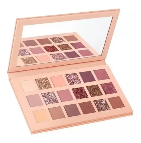 Paleta De Sombras Nude Glitter Maquillaje Para Ojos Mujer