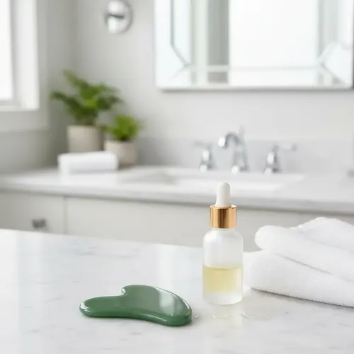 Piedra Guasha Jade Masajeador Purificador Facial