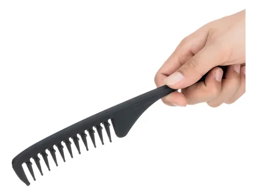 Cepillo De Pelo De Fibra De Carbono Salon Comb De 2 Piezas