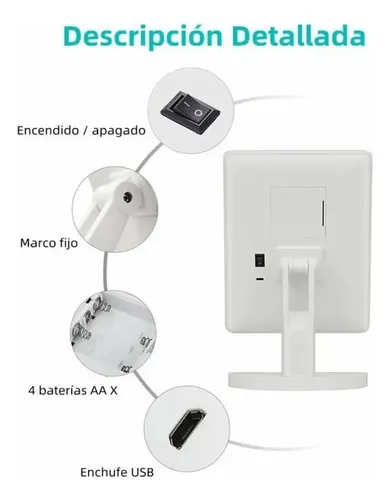 // Espejo De Maquillaje Led Con Luz. **