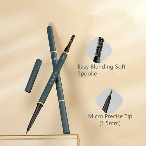 Lápiz De Cejas Marrón Impermeable Lápiz Fino 3 Unidades