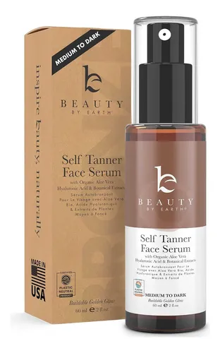 Serum Bronceador Facial – Bronceador Sin Sol De Medio A Oscu