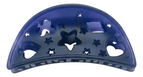 Broche De Pelo Calado Estrellas Opalina | Bag X 12u Color Bordó – Amarillo – Marrón . Azul – Fucsia – Violeta