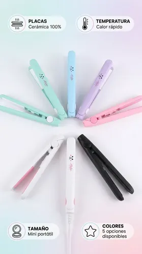 Mini Planchita Pelo Portátil Viaje Ceramica Viaje Portatil
