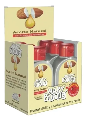 Aceite Natural Oleo Capilar Mary Bosques Caja 6 Frascos
