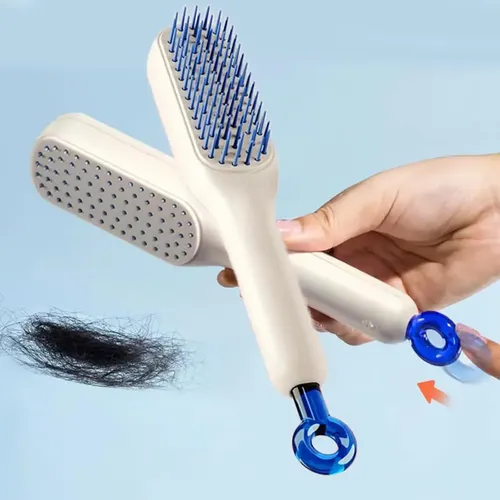 Cepillo Peine Antiestático Retráctil Cabello Sin Frizz