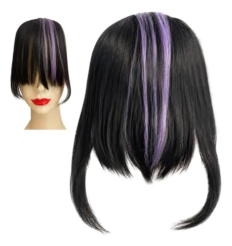 Flequillo Postizo Kuromi Extensión Cabello Simil Natural
