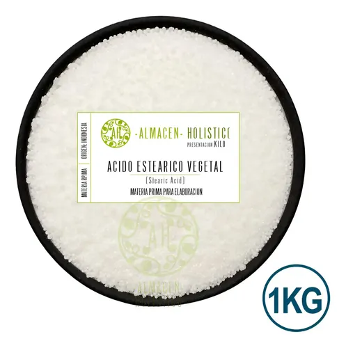 Acido Estearico Vegetal Estearina Cremas Jabon Velas 1 Kilo Tipo de envase Paquete