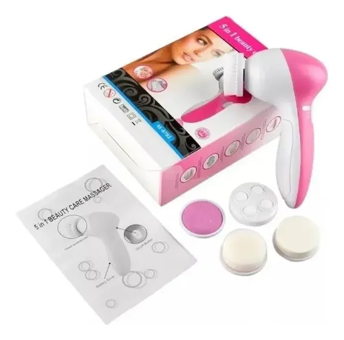 Cepillo Limpiador Facial Masajeador Exfoliante 5 En 1 A Pila