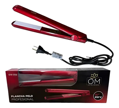 Plancha De Pelo Om Alisador Profesional