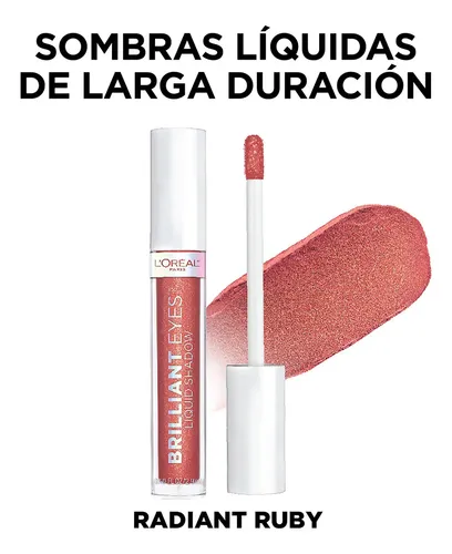 Sombra Líquida Loreal Paris Brilliant Eyes Color de la sombra 460 RADIANT RUBY