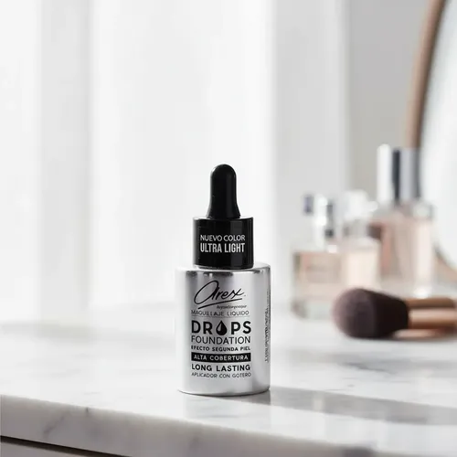 Arex Maquillaje Liquido Drops Foundation Alta Cobertura X30g