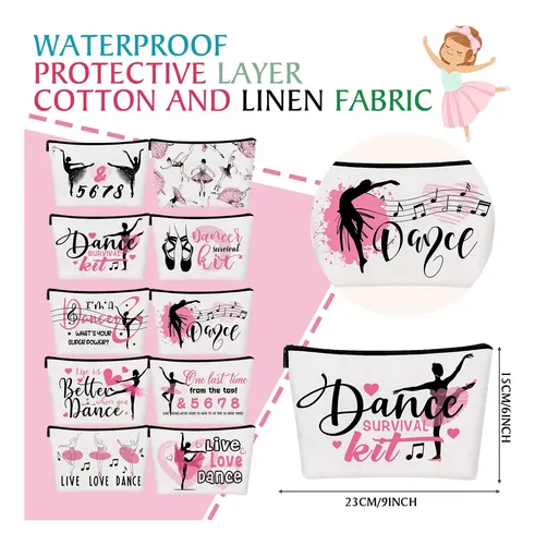 Bolsas De Maquillaje De Lona Dancer Appreciation Gifts Para