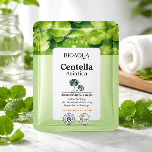 Mascarilla Facial Centella Asiatica Hidratante Bioaqua Todo Tipo De Piel