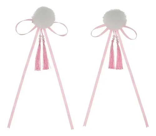 Pinza Para El Pelo Lolita Con Borlas, Pompón, Broche
