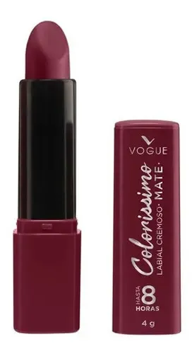 Labial Vogue Colorissimo Mate Cremoso Larga Duración 4gr Canela Intensa