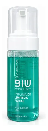 Biu Espuma Limpieza Derma Pure C/ácido Glicólico Ahas 150ml