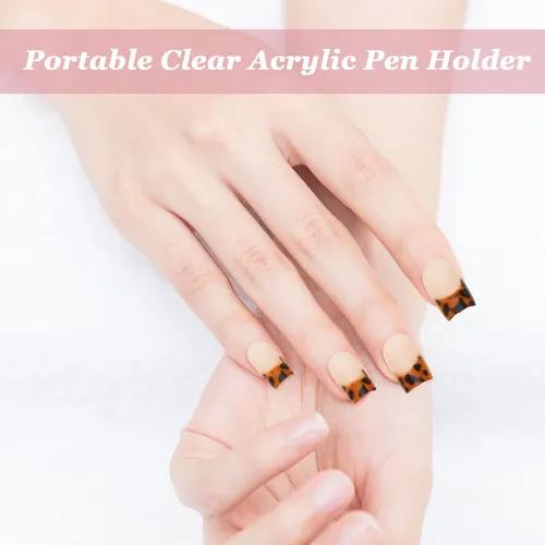 24 Uds. De Uñas Postizas Diseño Leopardo – Reutilizables