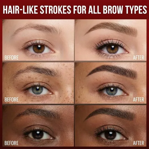 Lápiz De Cejas 2 En 1 Essorall 4d Negro Castaño Con