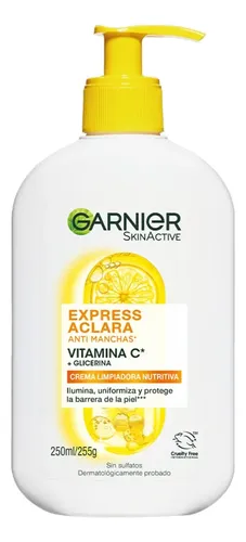 Crema Limpiadora Vitamina C Garnier 250ml