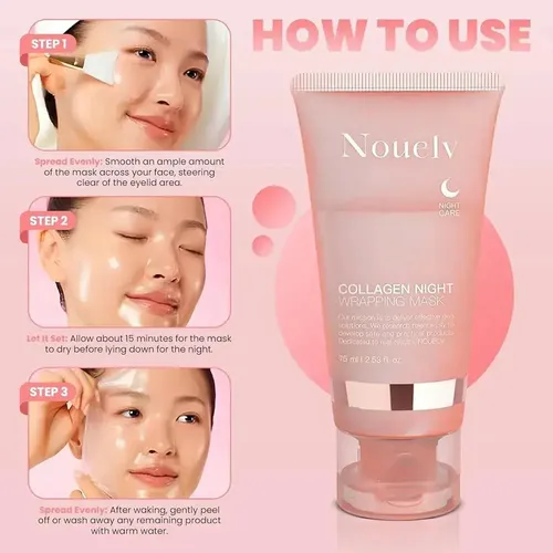 Mascarilla Nocturna Facial Nouelv Colágeno Wrapping Gel 75ml