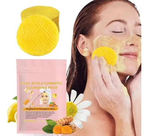 1 Bolsas De Almohadillas Limpiadoras De Cúrcuma Natural