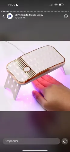 Cabina Portátil De Uña Luz Led Uv Premium Con Cargador Usb